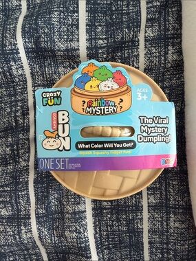RMS Crazy Fun Rainbow Mystery Dumpling Squishy Bun - Blue Packaging